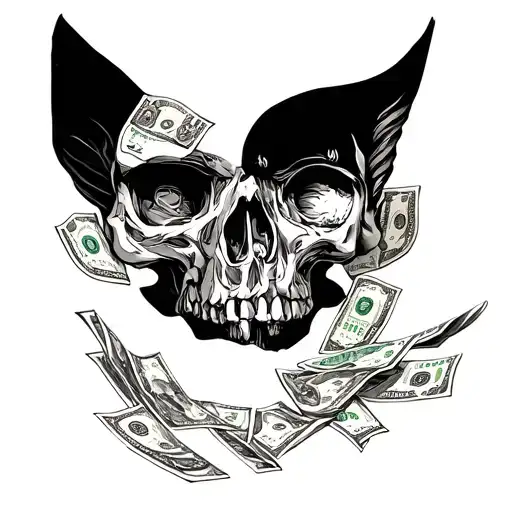 Money But Without An Emphasis On Them Many Details Of The Drawings