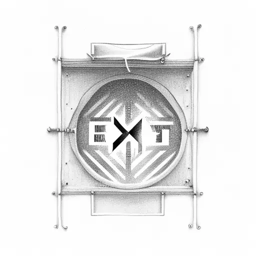 Exit Sign Over Doorway To Space