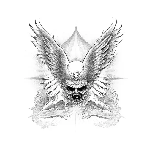 Angel Attacking Devil