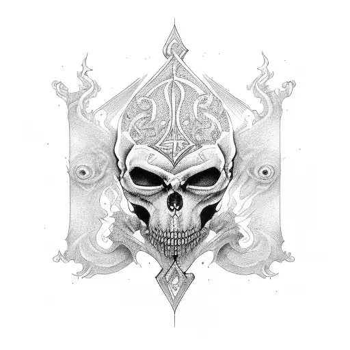 Combine Elements Of Darkness And Faith In A Blackwork