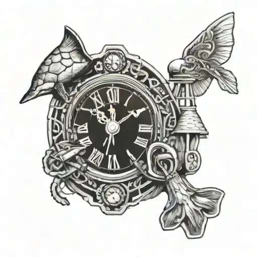 Lock Chain Windmill Camping Gold Panning Snapping Turtle Clock Love