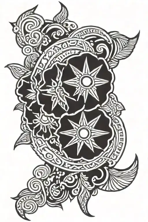Incorporate Traditional Filipino Tribal Patterns Into A Military-themed Tattoo Design