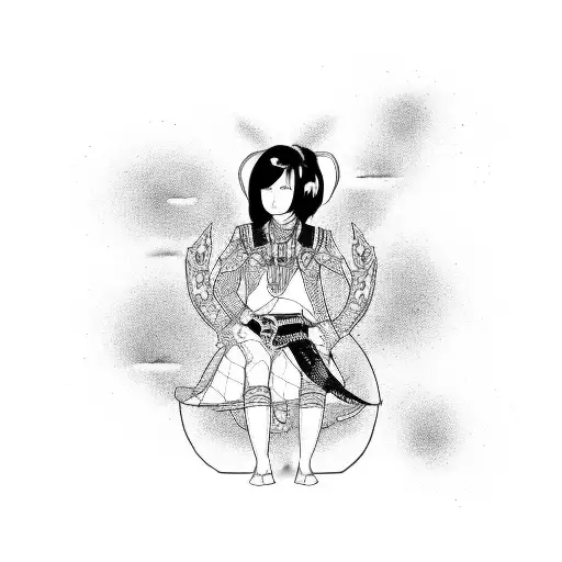 Asian Girl Punk Futurist Egirl