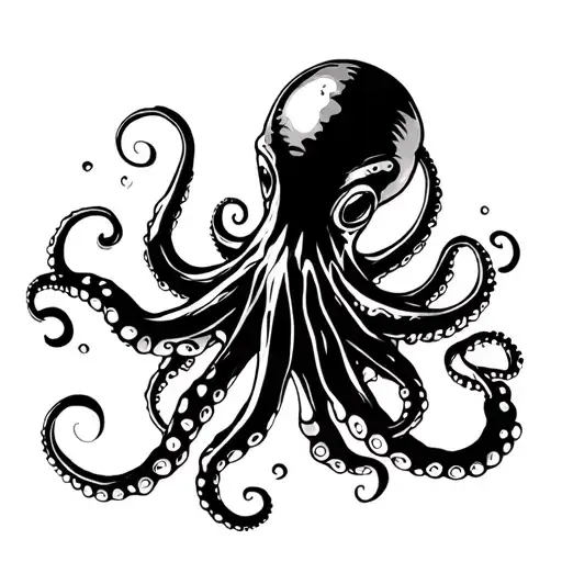 Octopus Made Of Ink
