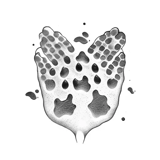 A Book With Animal Paw Prints As Bookmarks