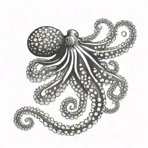 Octopus Gracefully Swimming