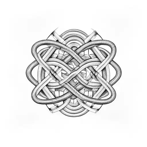 An Intricate Dna Double Helix Intertwined With A Stethoscope