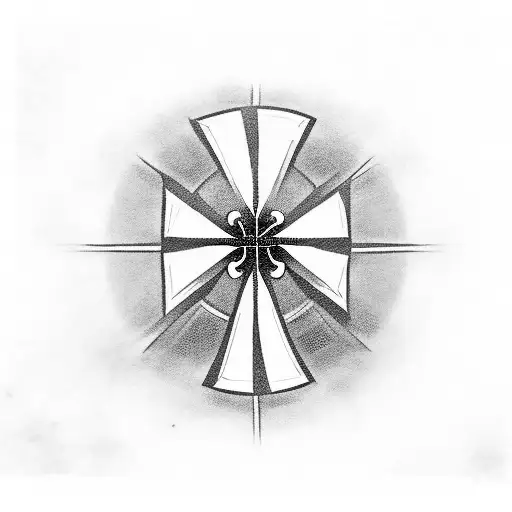 Christian Cross With The Numbers 224