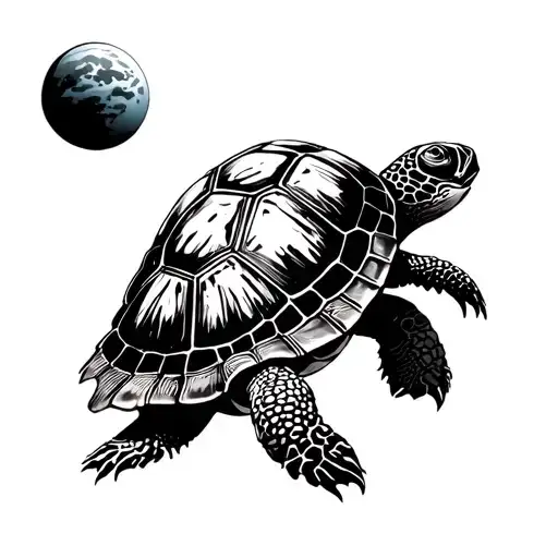 Turtle Shell With Planet