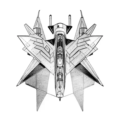 Long Wing Fighter Jet