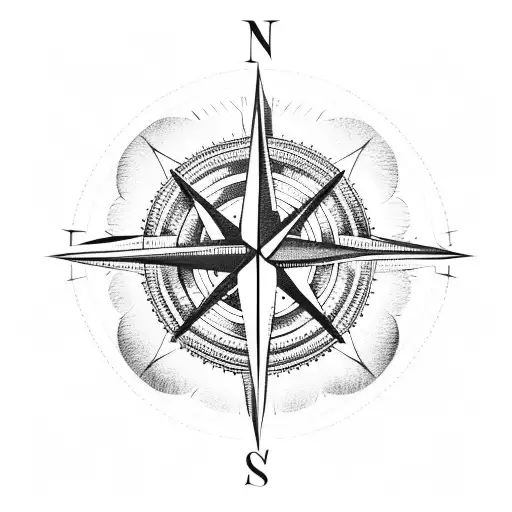 Compass And A Dragom