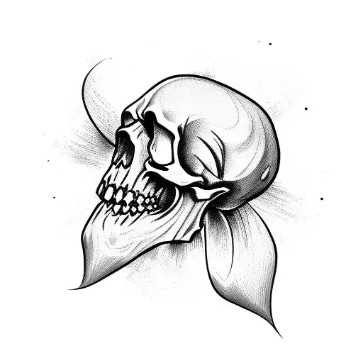 Crazy Skull With The Mouth Opened