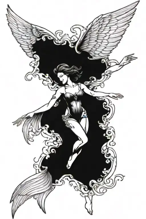 Sexy Angel Flying Rebirth