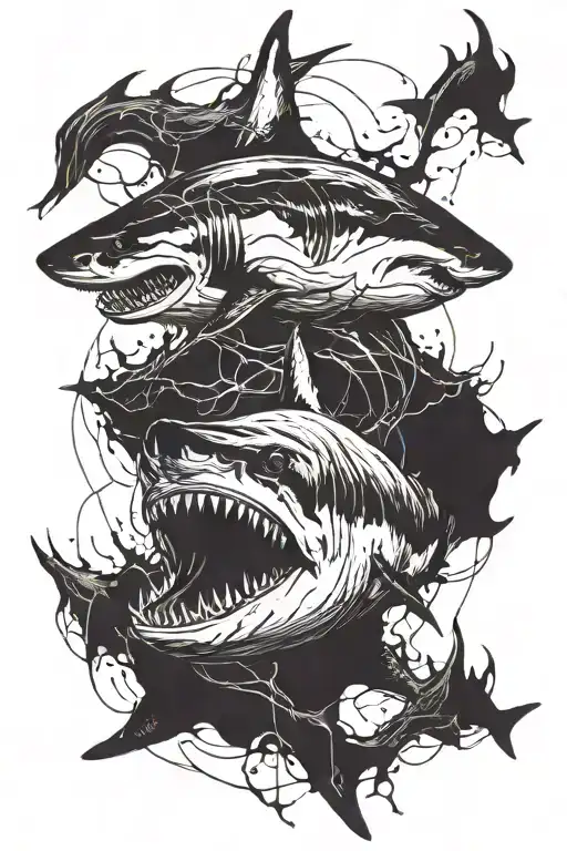 Great White Shark Emerging