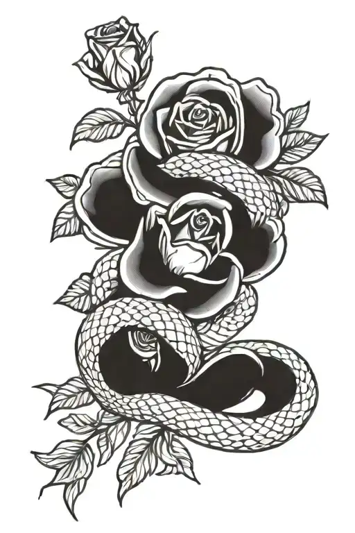 Snake Roses Surrounded