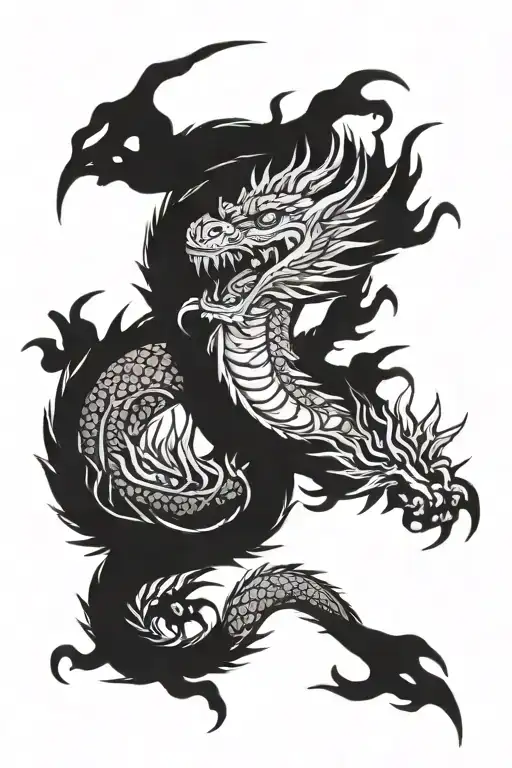 Japanese Dragon On Arm