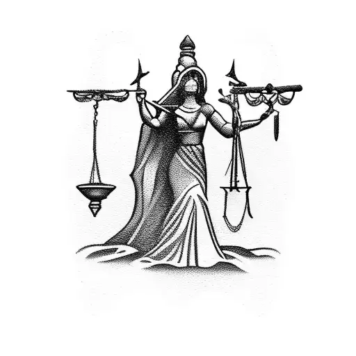 Lady Justice Tarot Card