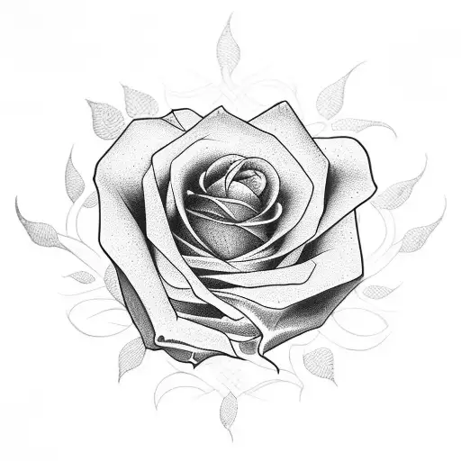 A Black Rose Made Out Of Snakes