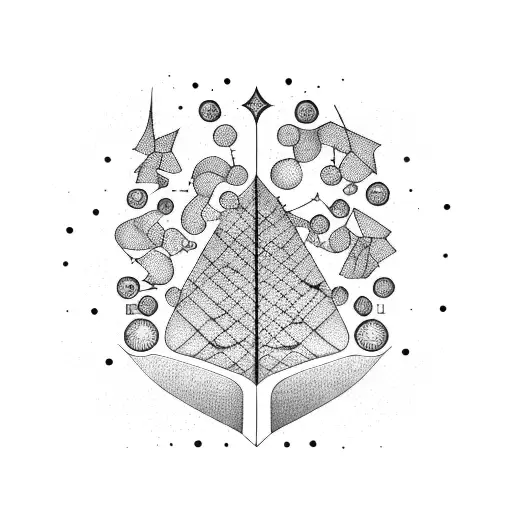 A Constellation Of Musical Notes Forming A Tree Shape