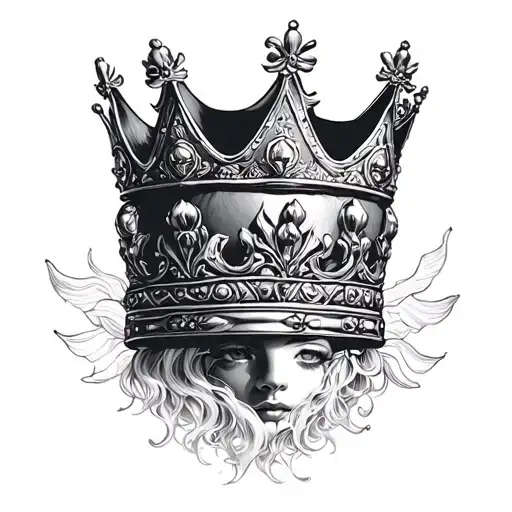 Queen Crown Of Latin Kings Gang Tatto