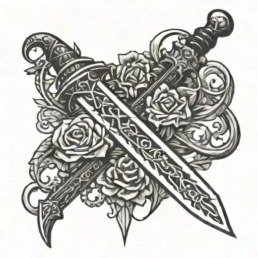 Sword With Handle Replaced With A Blade