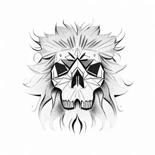 Skull With Lion And Balance
