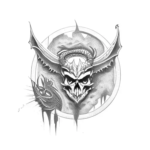 Craint Skull With Dragon Ears