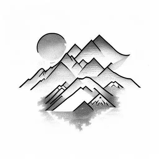 Mountain Scene With River