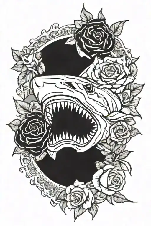 Shark Teeth And Roses