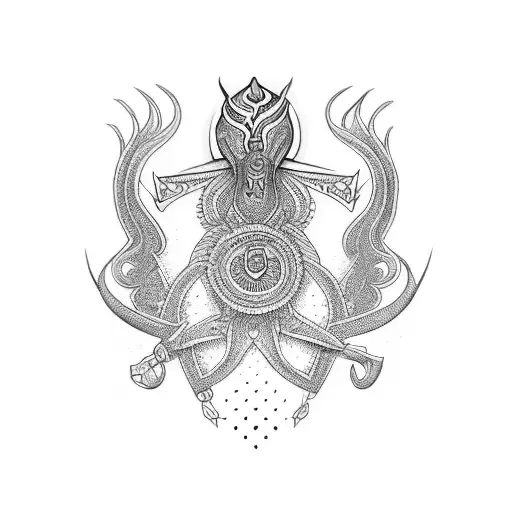 Combining Symbols Of Protection And Spirituality