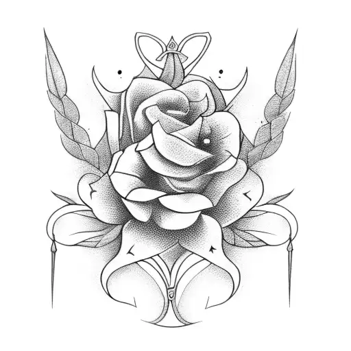 Sword With Small Flowers