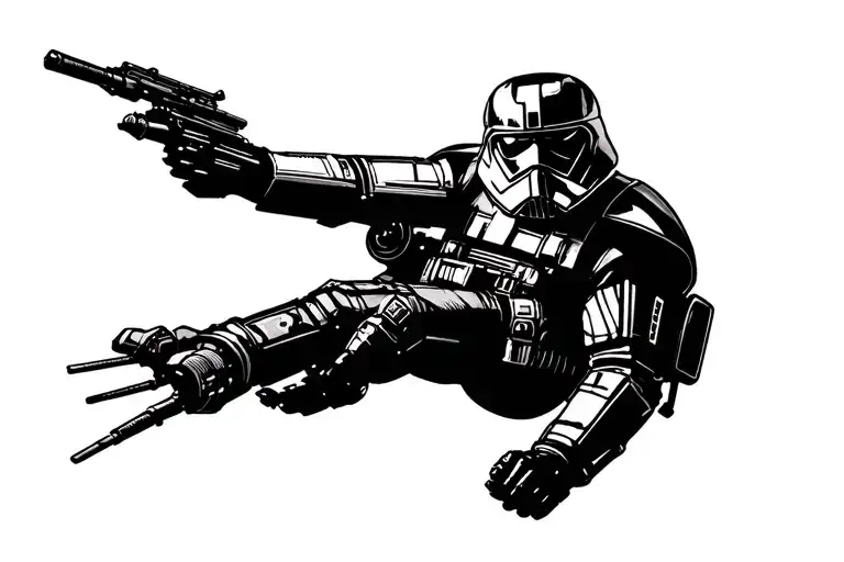 Star Wars Imperial Pilot Flying