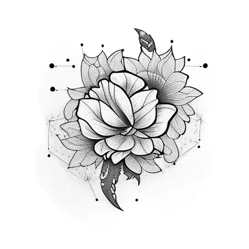 Blackout Sleeve With Negative Flowers