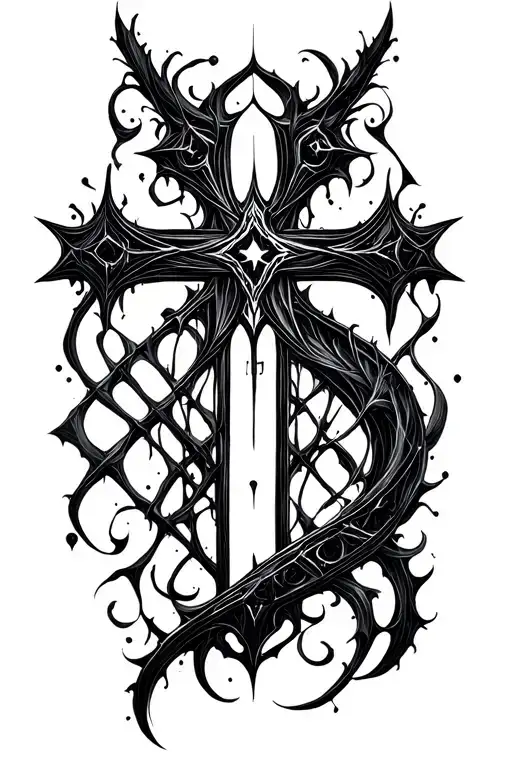 Gothic Cyber Sigilism Cross