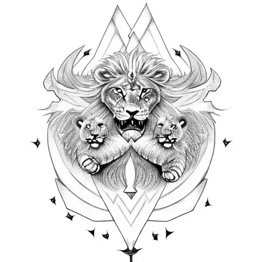 A Fierce Dragon And A Majestic Lion In A Battle Of Strength And Power