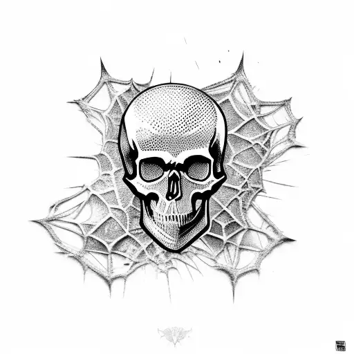 Skull And Spiderwebs