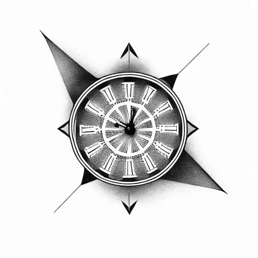 Broken Clock With Flying Glass