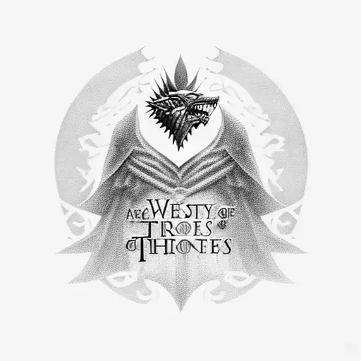 A Quote From Game Of Thrones Written In Elegant Calligraphy