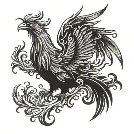 A Phoenix Rising From The Sea