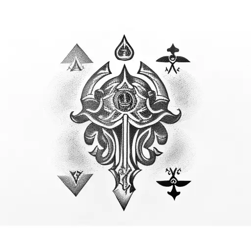 Ace Of Spades With Rose