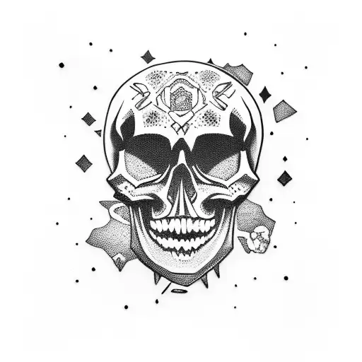 Skull And Galaxy