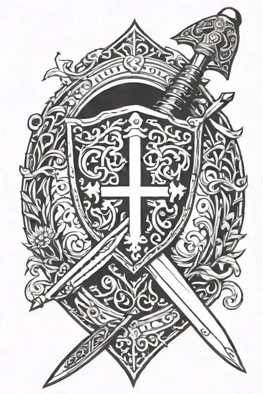 Scottish War Sword Shield