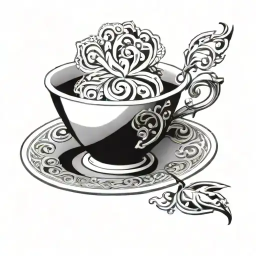 Italian Espresso Cup And Saucer