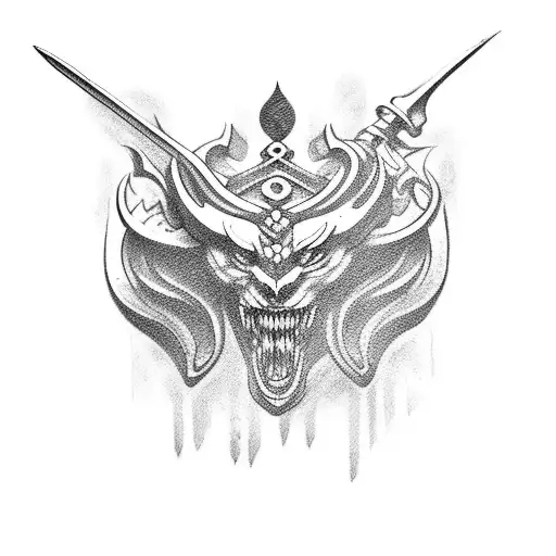 Mythological Dagger With Fang Hilt