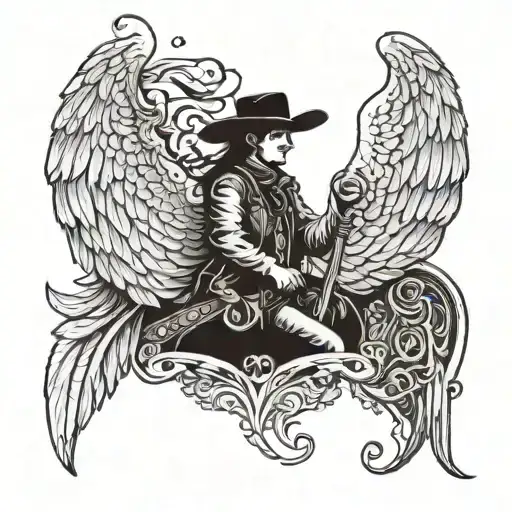 Cowboy Angel Wings