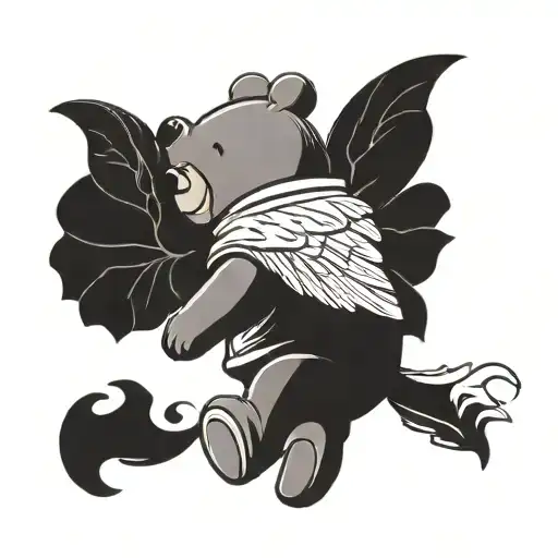Winnie The Pooh With Angel Wings