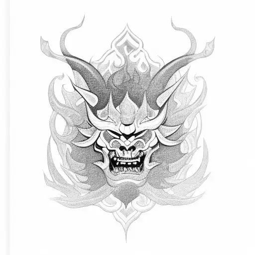 Dark Ornamental With Hannya