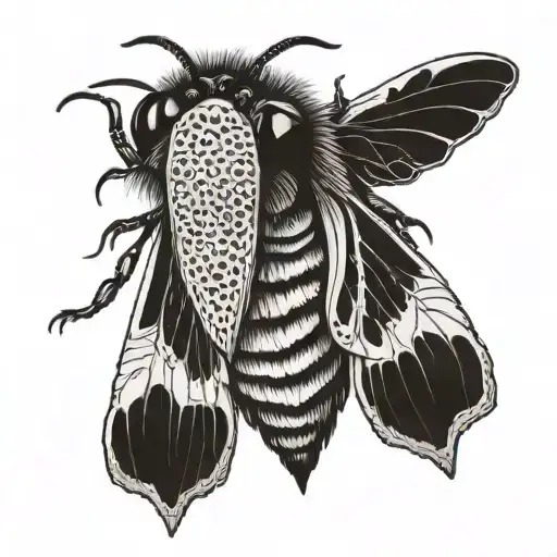 Creepy Moth With Human Eyes On Wings