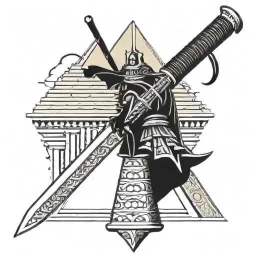 Japanese Katana Stuck In Egyptian Pyramid