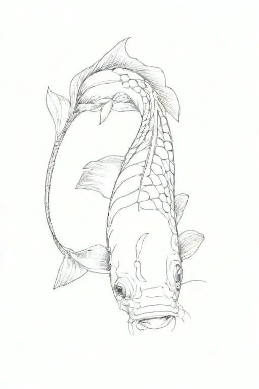 A Koi Fish